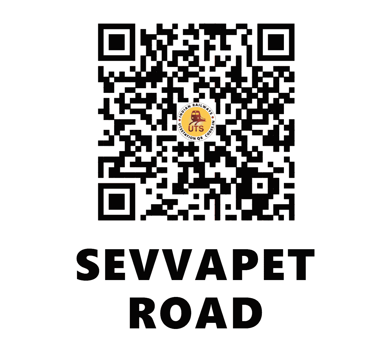 UTS QR Code for SEVVAPET ROAD - SVR - SR (TAMIL NADU)